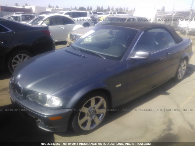 WBABS33492PG87752 - 2002 BMW 325 CI BLUE photo 2