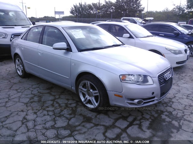 WAUDF78EX7A099078 - 2007 AUDI A4 2.0T QUATTRO SILVER photo 1