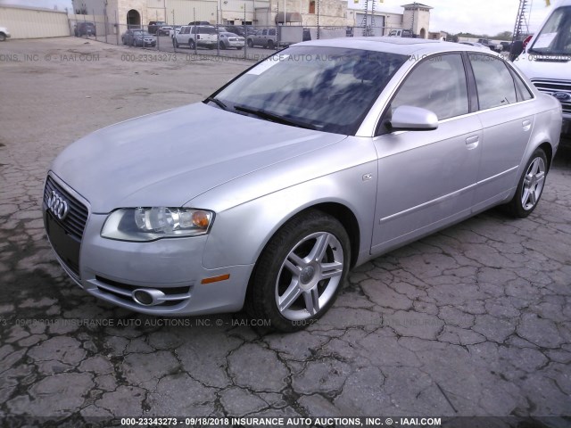 WAUDF78EX7A099078 - 2007 AUDI A4 2.0T QUATTRO SILVER photo 2