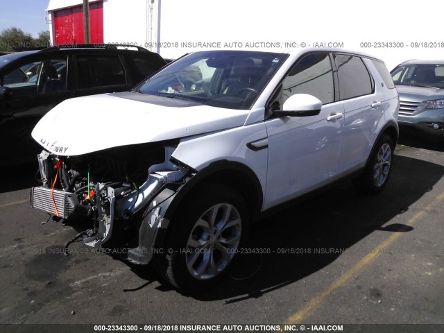 SALCR2BG7FH543969 - 2015 LAND ROVER DISCOVERY SPORT HSE WHITE photo 2