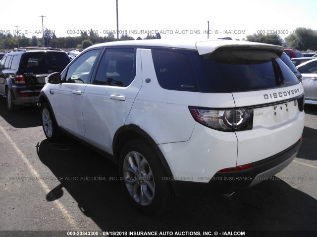 SALCR2BG7FH543969 - 2015 LAND ROVER DISCOVERY SPORT HSE WHITE photo 3