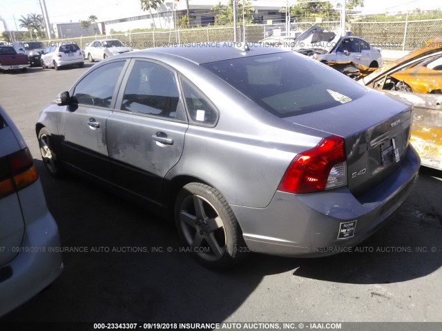 YV1MS382282392170 - 2008 VOLVO S40 2.4I GRAY photo 3