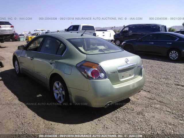 1N4CL21E98C226886 - 2008 NISSAN ALTIMA HYBRID GREEN photo 3