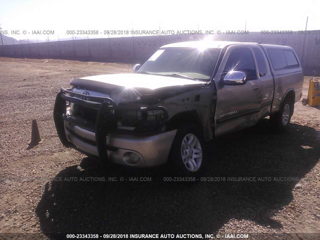 5TBBT44134S446942 - 2004 TOYOTA TUNDRA ACCESS CAB SR5 GOLD photo 2