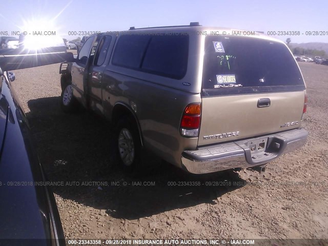 5TBBT44134S446942 - 2004 TOYOTA TUNDRA ACCESS CAB SR5 GOLD photo 3