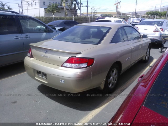 2T1CF22P9YC397615 - 2000 TOYOTA CAMRY SOLARA SE/SLE Qızıl foto 4
