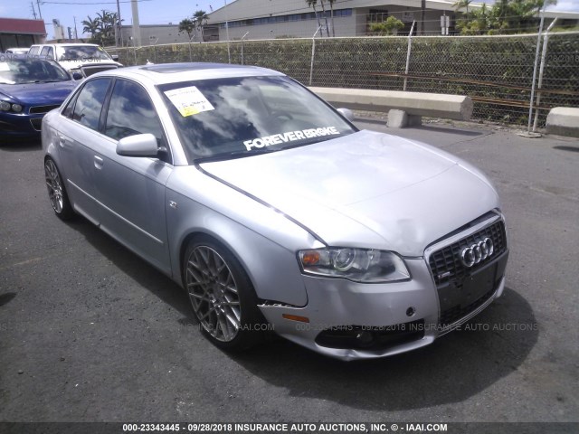 WAUDF78E78A016630 - 2008 AUDI A4 2.0T QUATTRO SILVER photo 1