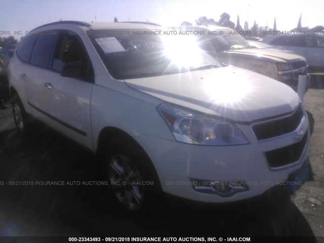 1GNKRFED8BJ116533 - 2011 CHEVROLET TRAVERSE LS WHITE photo 1