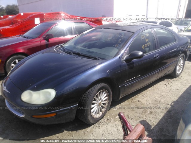 2C3HD46R81H536975 - 2001 CHRYSLER CONCORDE LX BLUE photo 2