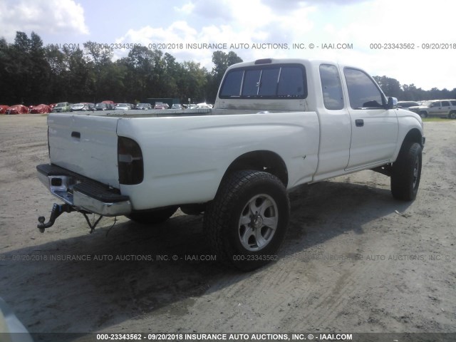 4TAVN73KXSZ068104 - 1995 TOYOTA TACOMA XTRACAB SR5 WHITE photo 4