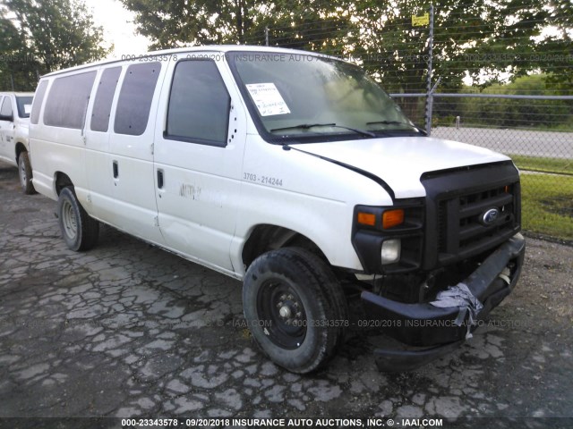 1FTSS3EL6EDA75325 - 2014 FORD ECONOLINE E350 SUPER DUTY VAN WHITE photo 1