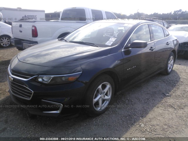 1G1ZB5STXGF252411 - 2016 CHEVROLET MALIBU LS 黑色 照片 2
