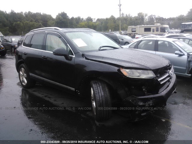 WVGEF9BP2CD009231 - 2012 VOLKSWAGEN TOUAREG V6 BLACK photo 1