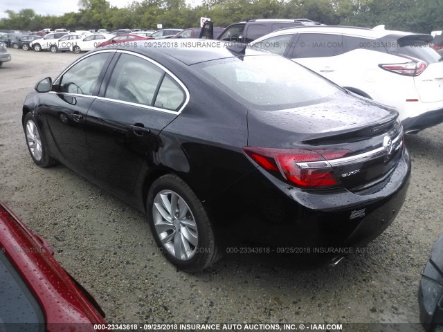 2G4GM5EX8H9114878 - 2017 BUICK REGAL BLACK photo 3
