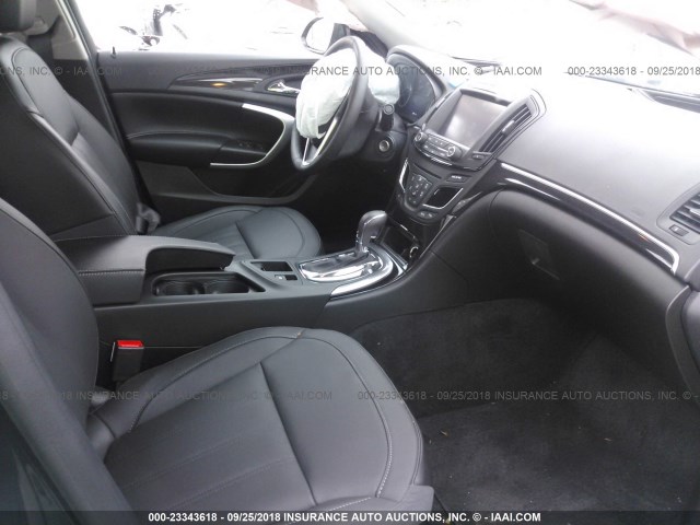 2G4GM5EX8H9114878 - 2017 BUICK REGAL BLACK photo 5