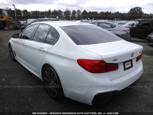 WBAJE7C50JWD52497 - 2018 BMW 540 XI WHITE photo 3