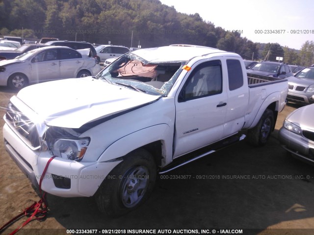 5TFUX4EN2DX019865 - 2013 TOYOTA TACOMA ACCESS CAB თეთრი ფოტო 2