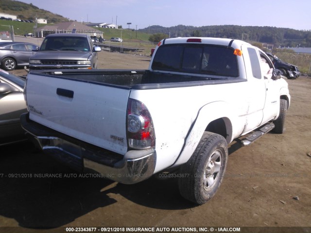 5TFUX4EN2DX019865 - 2013 TOYOTA TACOMA ACCESS CAB თეთრი ფოტო 4