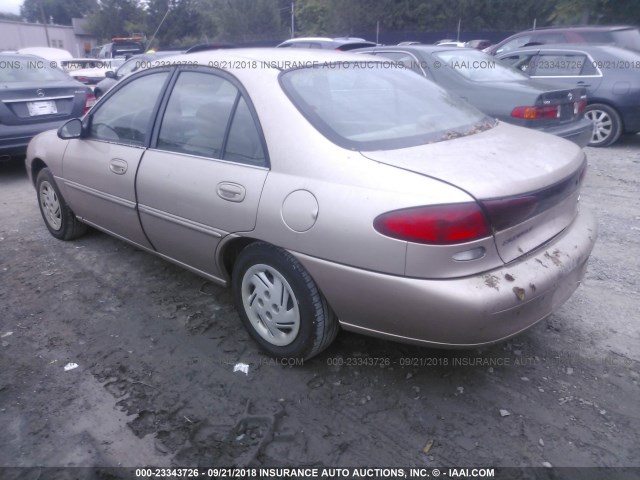 1FALP13PXVW419958 - 1997 FORD ESCORT LX/SPORT TAN photo 3