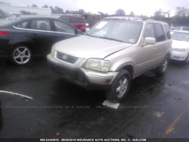 JHLRD1872YS017582 - 2000 HONDA CR-V SE/EX GOLD photo 2