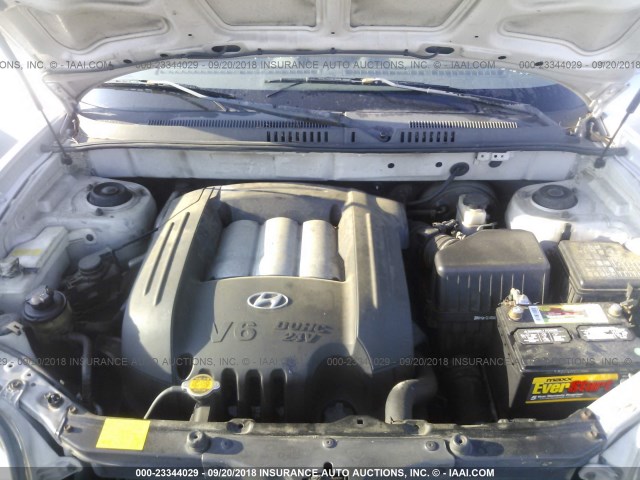 KM8SC73D42U309209 - 2002 HYUNDAI SANTA FE GLS/LX SILVER photo 10