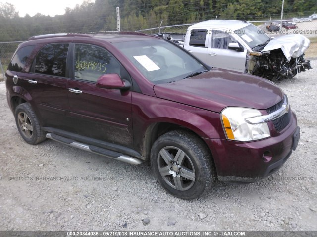 2CNDL73F596227086 - 2009 CHEVROLET EQUINOX LTZ MAROON photo 1