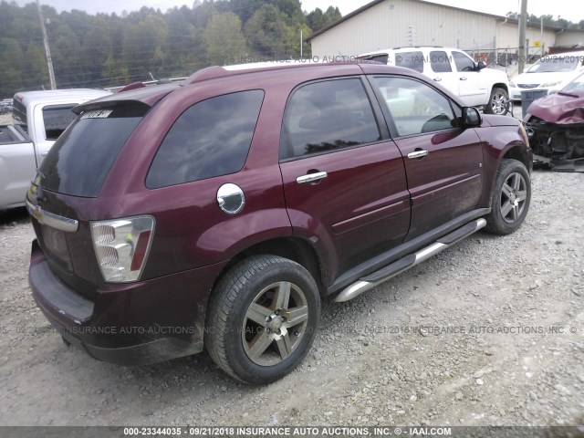 2CNDL73F596227086 - 2009 CHEVROLET EQUINOX LTZ MAROON photo 4