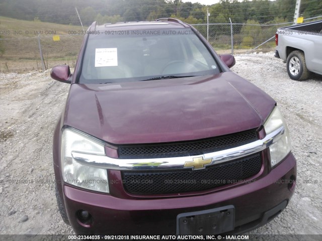 2CNDL73F596227086 - 2009 CHEVROLET EQUINOX LTZ MAROON photo 6