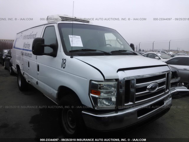 1FTSS34L38DA68774 - 2008 FORD ECONOLINE E350 SUPER DUTY VAN WHITE photo 1