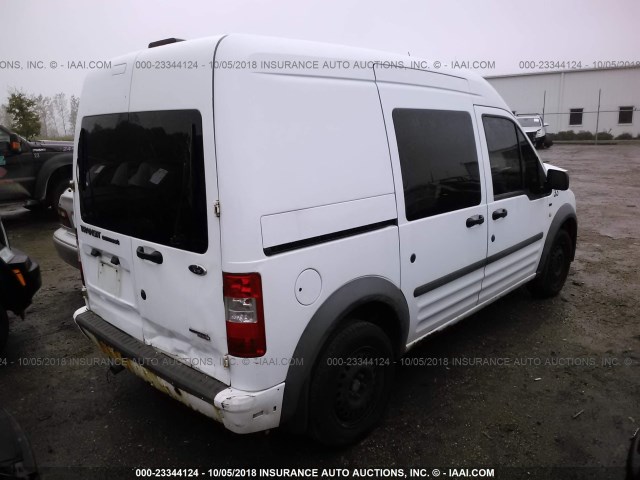 NM0LS6BN5AT024570 - 2010 FORD TRANSIT CONNECT XLT WHITE photo 4