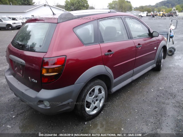 5Y2SL63805Z441165 - 2005 PONTIAC VIBE MAROON photo 4