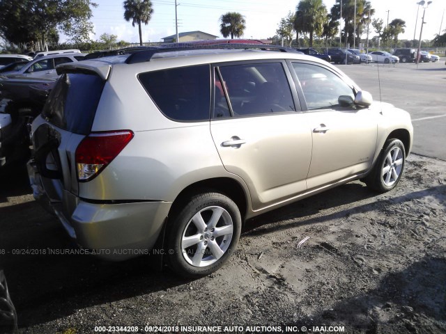 JTMBD31V465045530 - 2006 TOYOTA RAV4 LIMITED GOLD photo 4