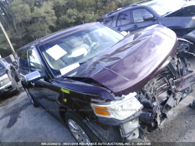 2FMGK5DC0BBD05280 - 2011 FORD FLEX LIMITED MAROON photo 1