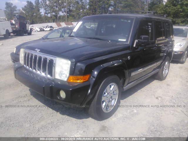 1J8HG58226C364020 - 2006 JEEP COMMANDER LIMITED BLACK photo 2