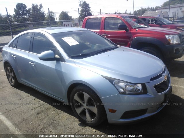 1G1PG5S96B7294784 - 2011 CHEVROLET CRUZE LT BLUE photo 1