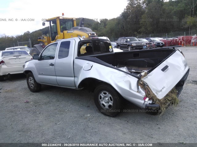 5TETX22N68Z498228 - 2008 TOYOTA TACOMA ACCESS CAB SILVER photo 3