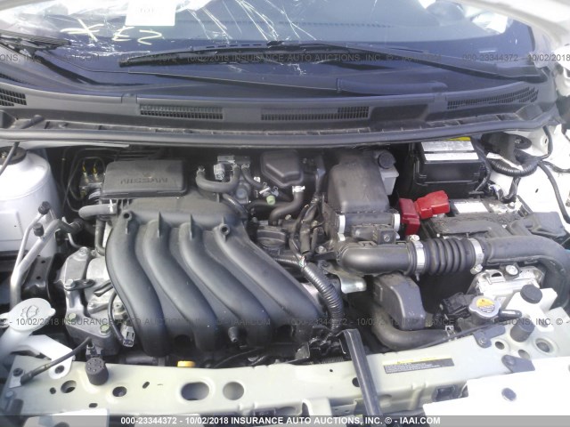 3N1CE2CPXHL365757 - 2017 NISSAN VERSA NOTE S/S PLUS/SV/SL/SR WHITE photo 10