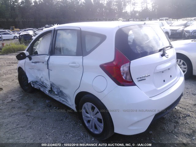 3N1CE2CPXHL365757 - 2017 NISSAN VERSA NOTE S/S PLUS/SV/SL/SR WHITE photo 3