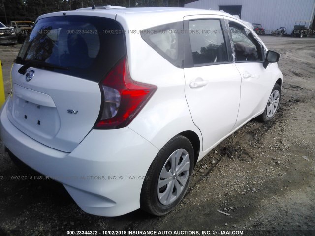 3N1CE2CPXHL365757 - 2017 NISSAN VERSA NOTE S/S PLUS/SV/SL/SR WHITE photo 4