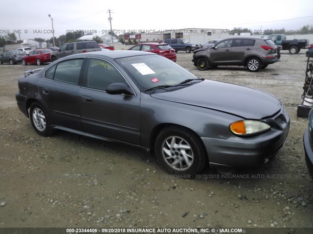 1G2NF52E64M593571 - 2004 PONTIAC GRAND AM SE1 GRAY photo 1