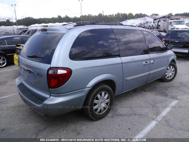 2A4GP54L26R818429 - 2006 CHRYSLER TOWN & COUNTRY TOURING Light Blue photo 4