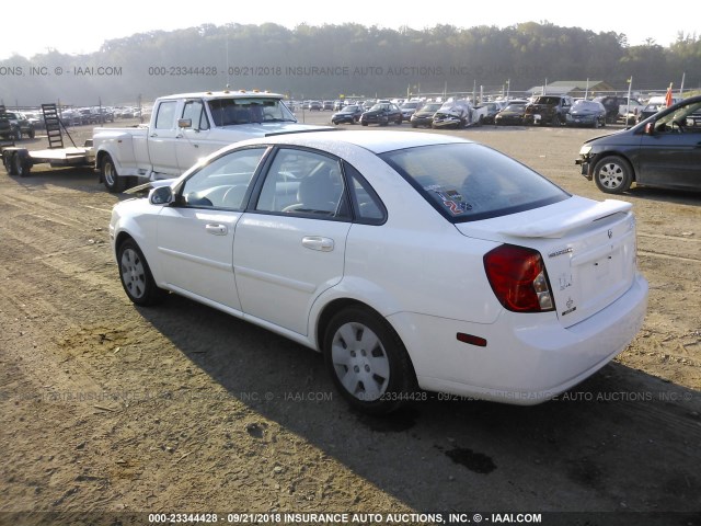 KL5JD56Z87K522360 - 2007 SUZUKI FORENZA CONVENIENCE/POPULAR WHITE photo 3