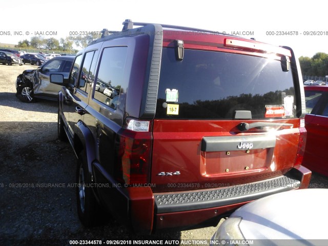 1J8HG48K79C504612 - 2009 JEEP COMMANDER SPORT ბურგუნდია ფოტო 3