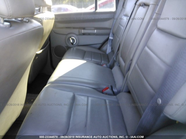 1J8HG48K79C504612 - 2009 JEEP COMMANDER SPORT ბურგუნდია ფოტო 8