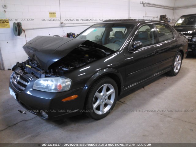 JN1DA31A12T311688 - 2002 NISSAN MAXIMA GLE/SE GRAY photo 2