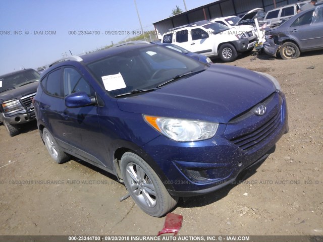 KM8JU3AC7BU255965 - 2011 HYUNDAI TUCSON GLS/LIMITED BLUE photo 1