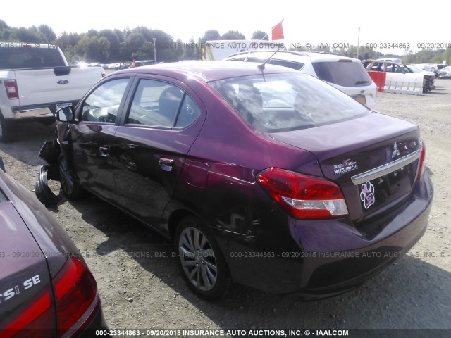 ML32F4FJ4JHF09676 - 2018 MITSUBISHI MIRAGE G4 SE RED photo 3