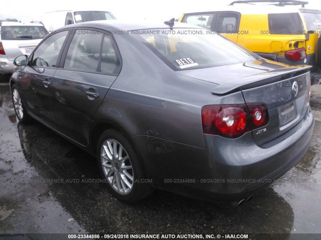 3VWRJ71K58M187903 - 2008 VOLKSWAGEN JETTA WOLFSBURG GRAY photo 3