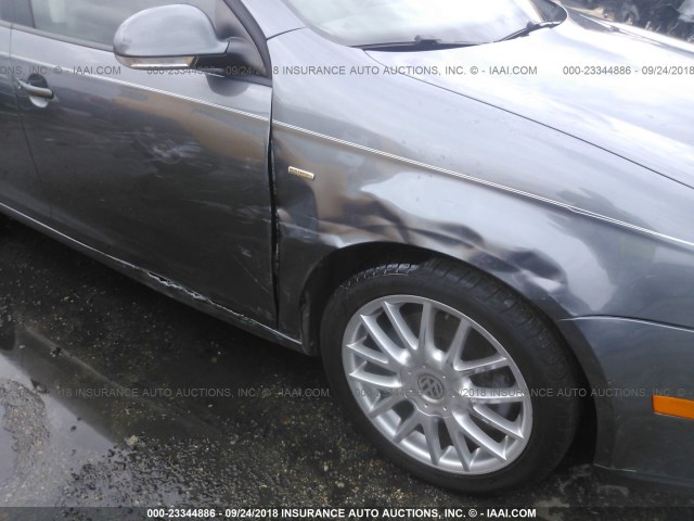 3VWRJ71K58M187903 - 2008 VOLKSWAGEN JETTA WOLFSBURG 灰色 照片 6
