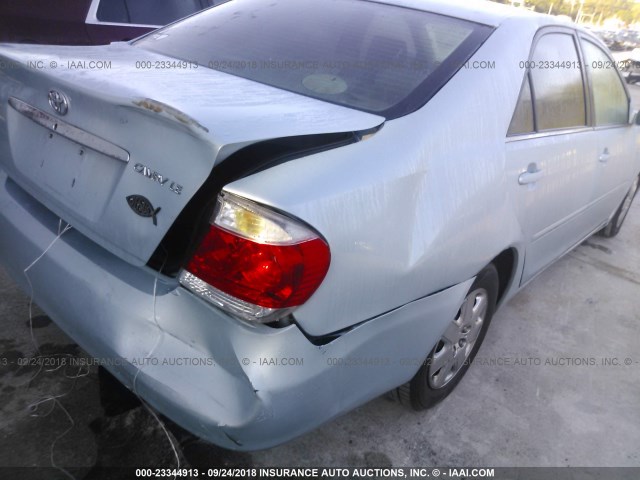4T1BE32K65U578965 - 2005 TOYOTA CAMRY LE/XLE/SE Ашық көк фото 6